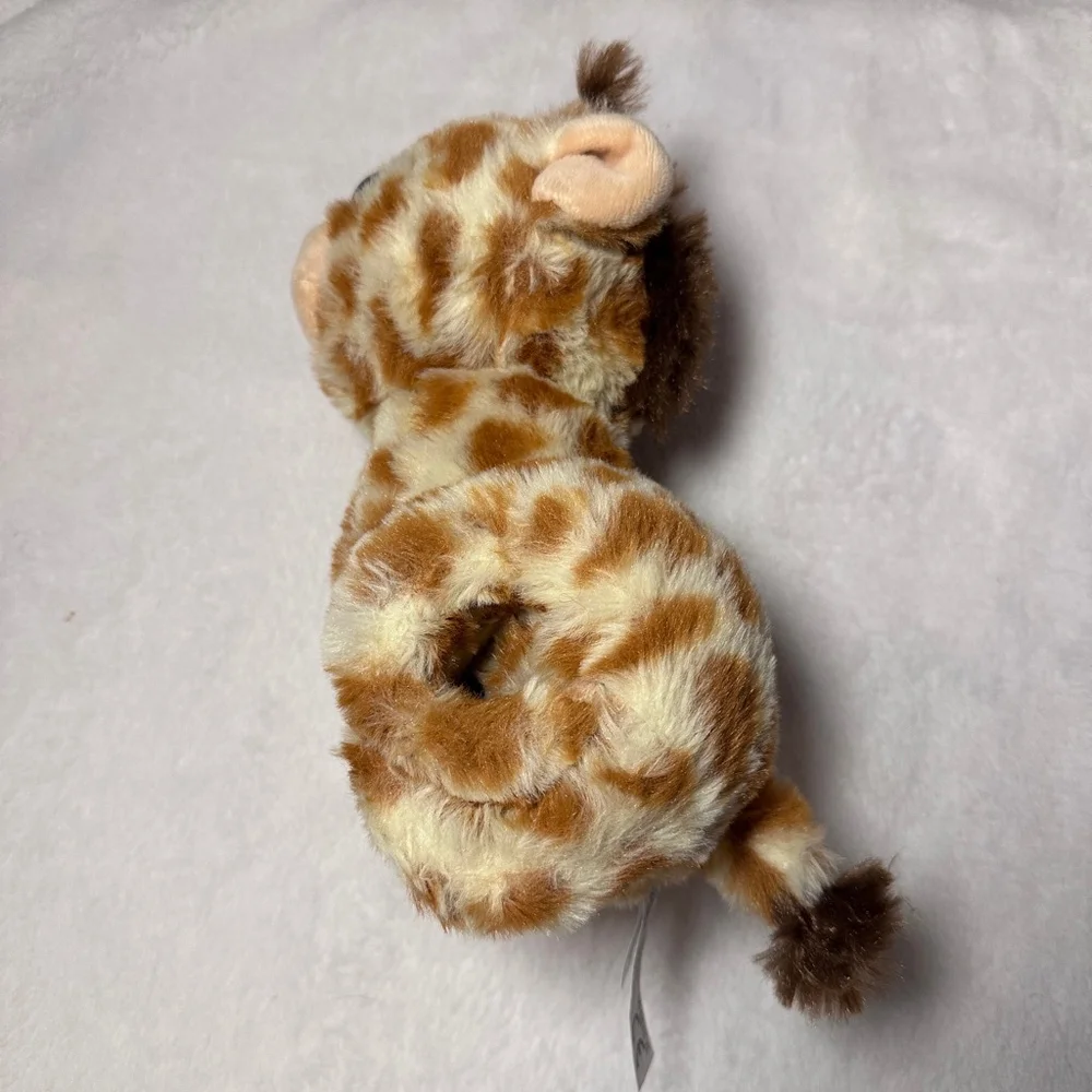 The Petting Zoo Giraffe Slap Bracelet Plush Brown Beige Stuffed Animal 10